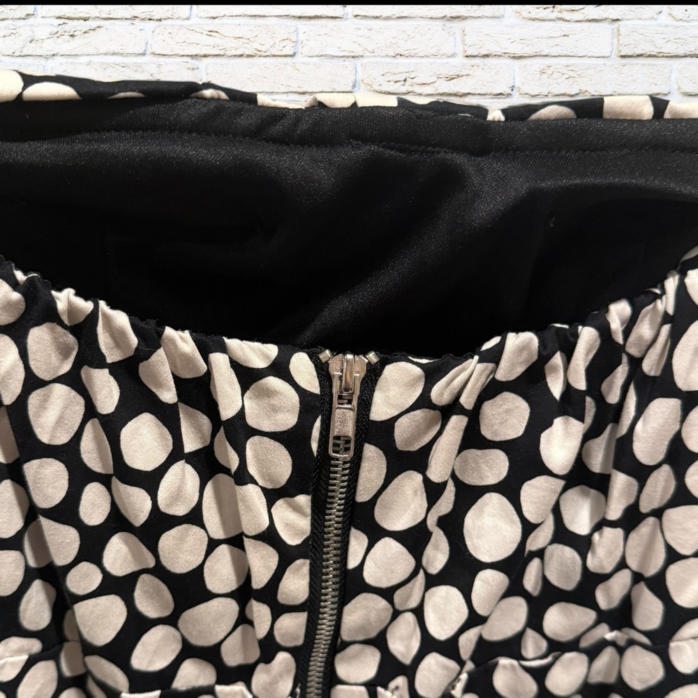 Charlotte Russe Black and Cream Strapless Dress Size Small - Picture 5 of 6